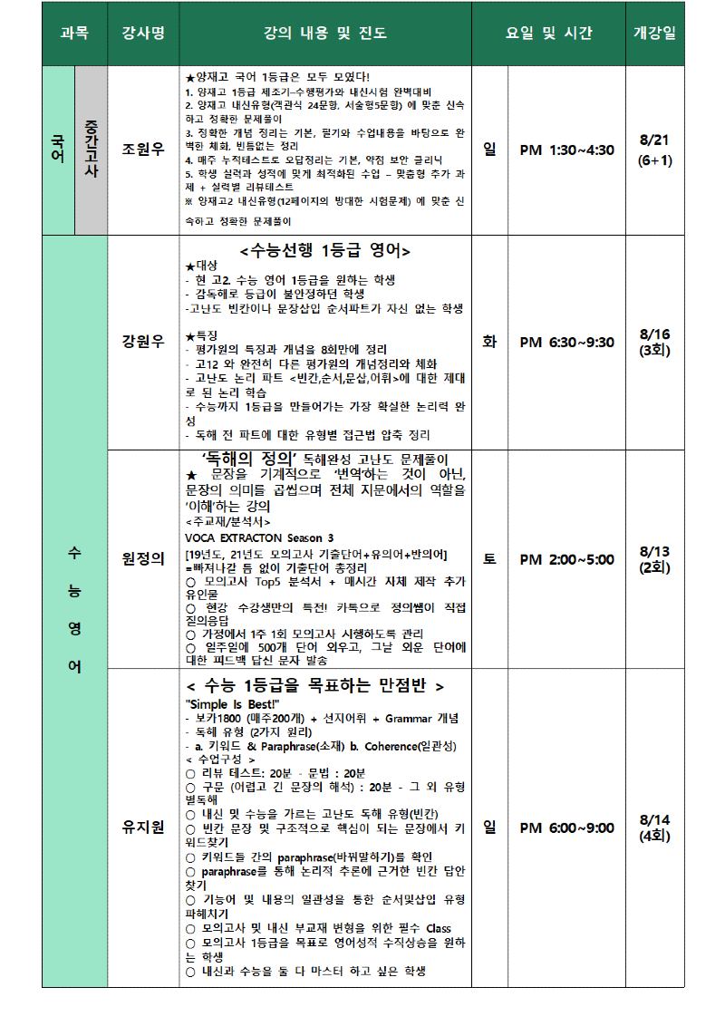 대치 9월 고2 시간표 (1)002.png